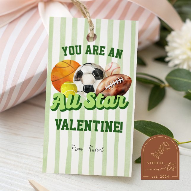 Etiqueta de San Valentín de Rayas Deportivas (Subido por el creador)