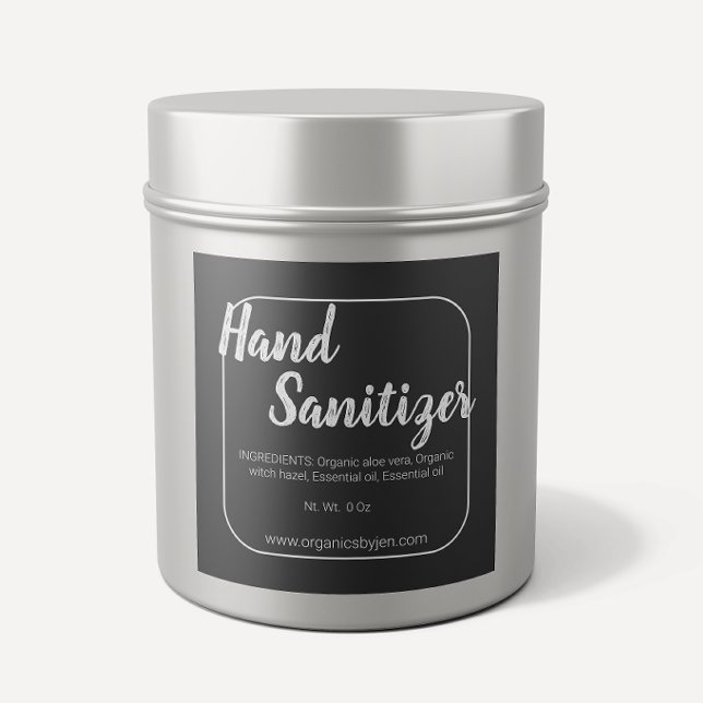 Etiqueta de Sanitizador de mano de tablero de pape (Subido por el creador)