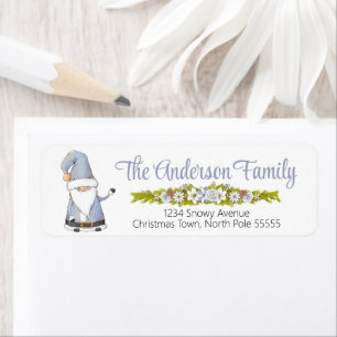 Etiqueta de Santa Claus de Navidad