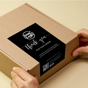 Etiqueta de sellado de caja de embalaje del logoti
