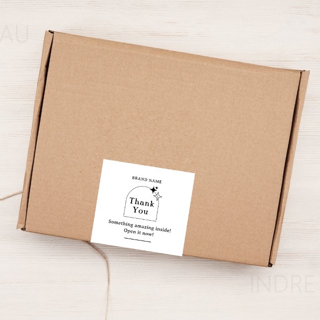 Etiqueta de sellado de caja de trabajo Boho (Subido por el creador)