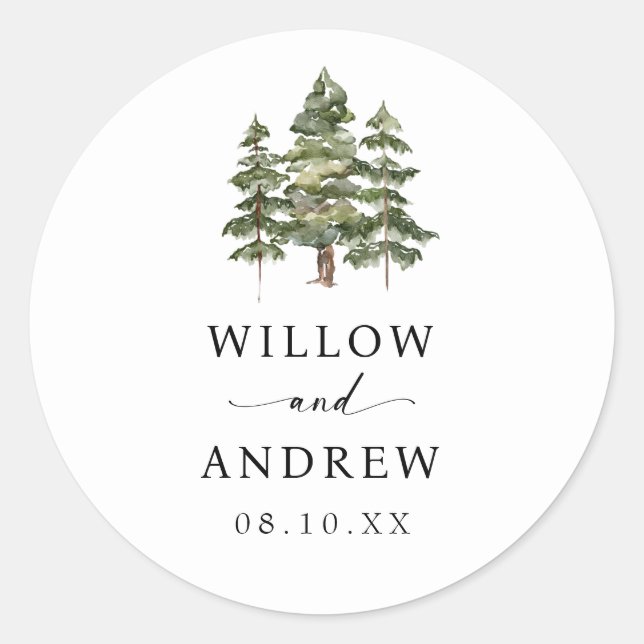 Etiqueta de sello de sobre de árbol (Anverso)