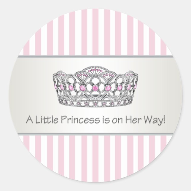 Etiqueta de sello de sobre de tiara de princesa co (Anverso)