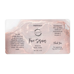 Etiqueta de Sérum Rose Gold