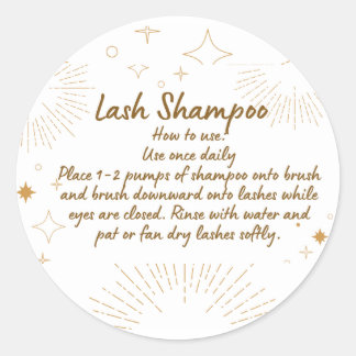 Etiqueta de Shampoo Lash
