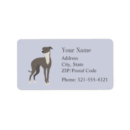 Etiqueta de silueta de guijarro gris