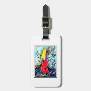 etiqueta de sirena rubia