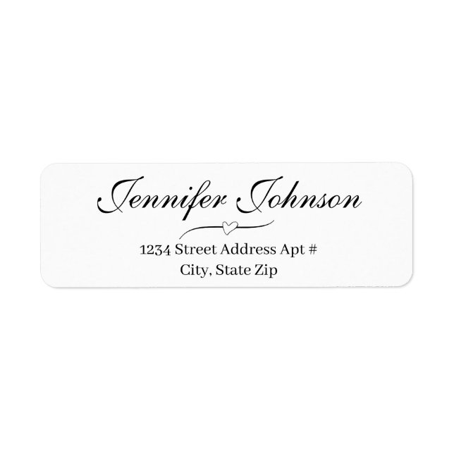 Etiqueta de sobre de dirección de retorno de scrip (Frente)