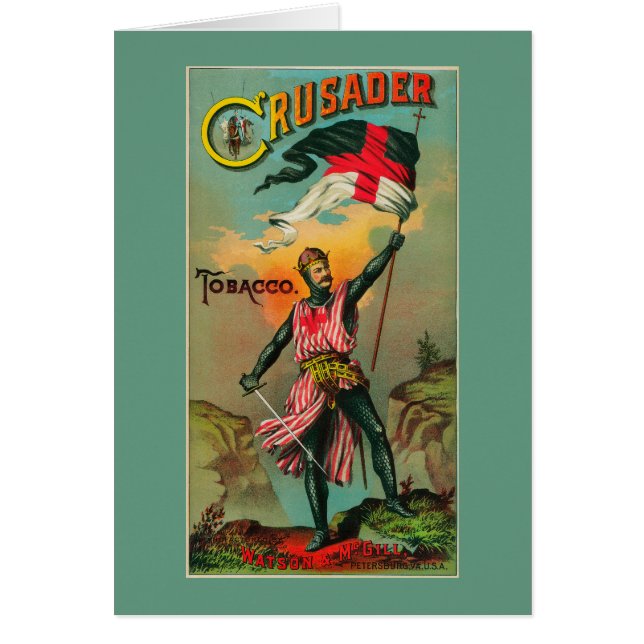 Etiqueta de tabaco cruzada Petersburgo, VA (Frente)