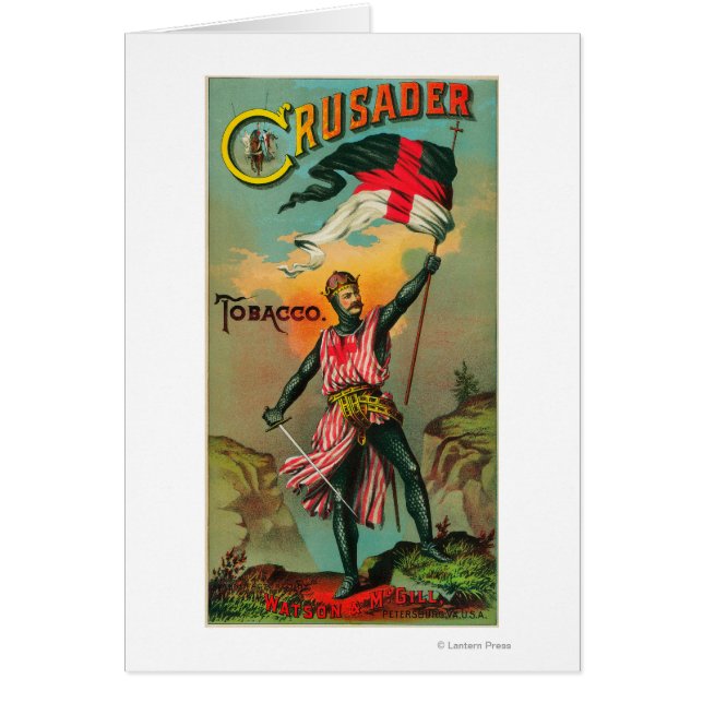 Etiqueta de tabaco cruzada Petersburgo, VA (Frente)