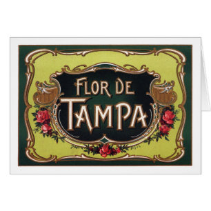 Etiqueta de tabaco Flor de Tampa