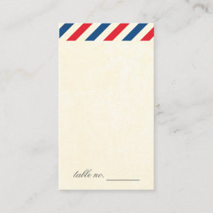 Etiqueta de tarjeta de acompañamiento de Airmail