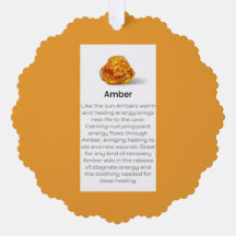 Etiqueta de tarjeta de regalo de joyería de Amber 
