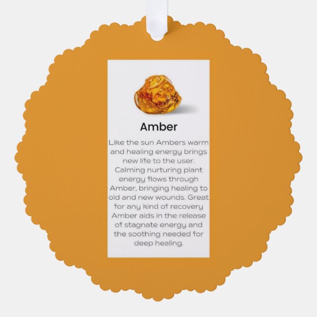 Etiqueta de tarjeta de regalo de joyería de Amber  (Anverso)