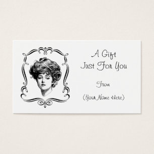 Etiqueta de tarjeta de regalo personalizada para C