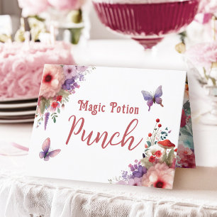 Etiqueta de tarjeta para buffet de cumpleaños con 