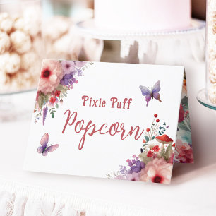 Etiqueta de tarjeta para buffet de cumpleaños de p