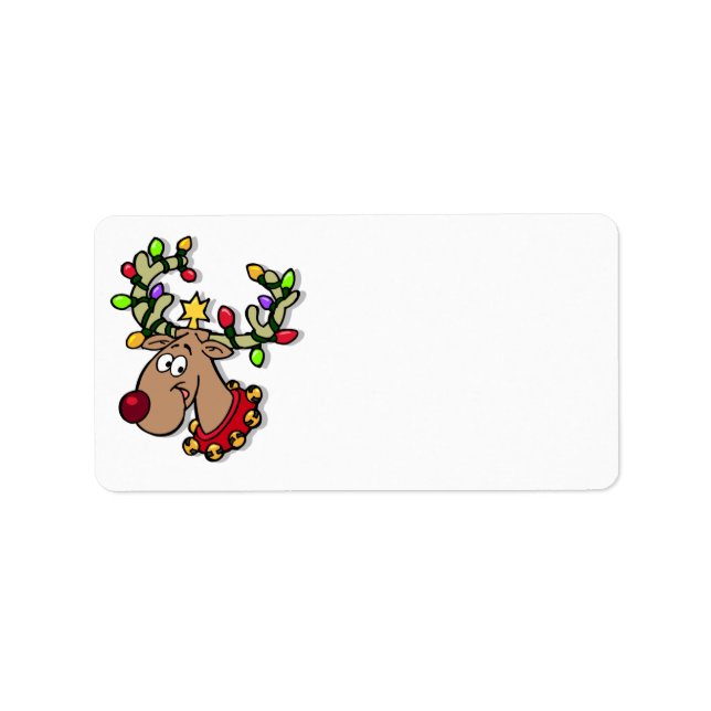 Etiqueta de tarjetas de Navidades personalizadas d (Frente)