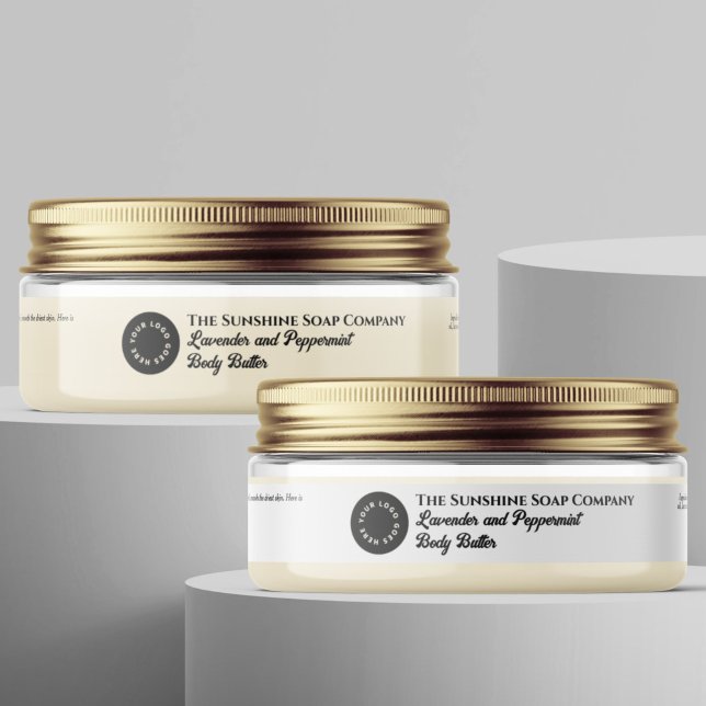 Etiqueta de tarro de cosméticos impermeable blanco (Subido por el creador)