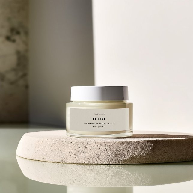 Etiqueta de tarro de crema facial (Subido por el creador)