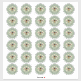 Etiqueta de Tarro de Miel Colmena de Abejas de Mie