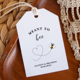 Etiqueta de tarro Meant to Bee, miel de regalo de