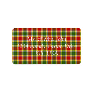 Etiqueta de Tartan Gibson