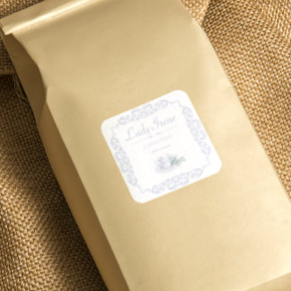 Etiqueta de té blanco personalizado de cosecha de