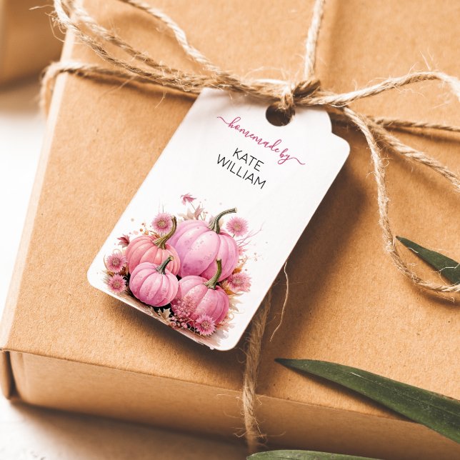 Etiqueta de tema Otoño Rosa para artículos caseros (Subido por el creador)