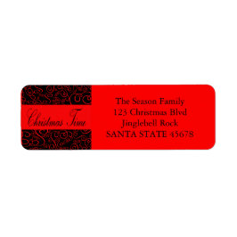 Etiqueta de tiempo de navidades