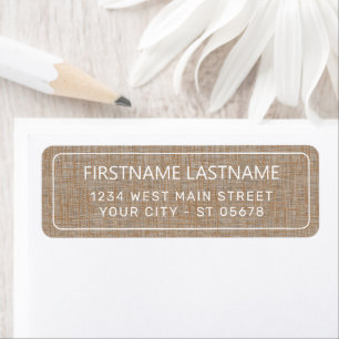 Etiqueta de tipografía con estilo simple y chic en