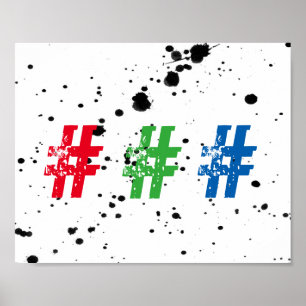 etiqueta de tipografía fría arte mural poster