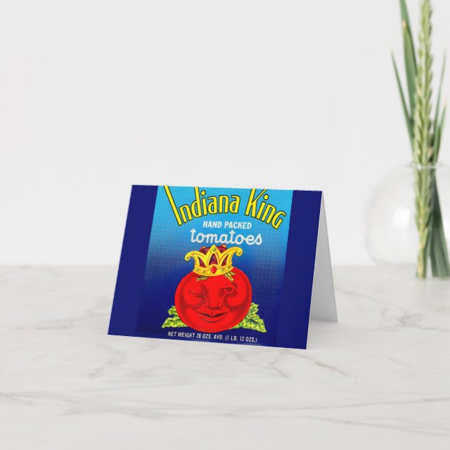Etiqueta de tomates Indiana King (Anverso)
