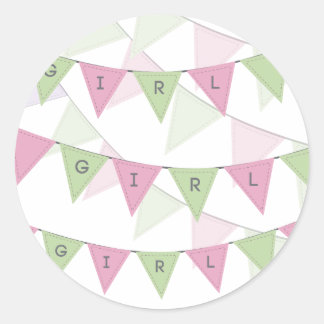 Etiqueta de topper de pancarta de Baby Girl Bunner