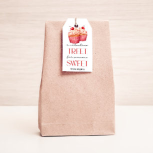 Etiqueta de torta de San Valentín