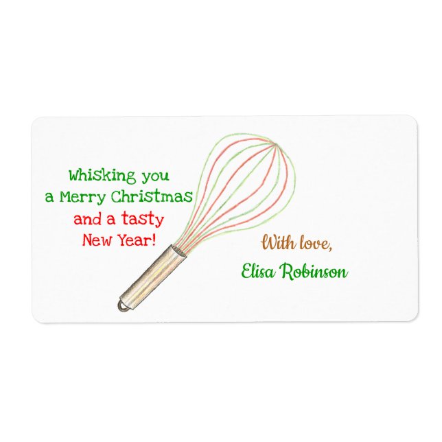 Etiqueta de tratamiento para navidades / Etiqueta  (Frente)