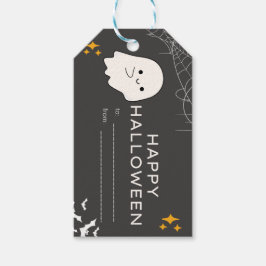 Etiqueta de trato espeluznante de Halloween