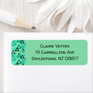 Etiqueta de triángulos dispersos