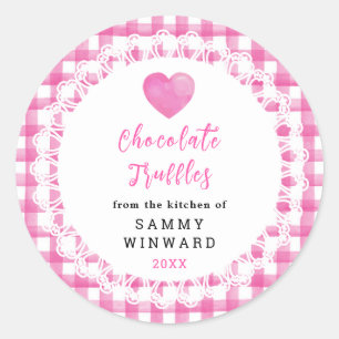 Etiqueta de Trufas de Chocolate Caseras