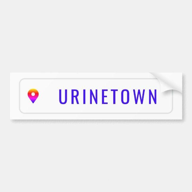 Etiqueta de ubicación de medios sociales (Frente)