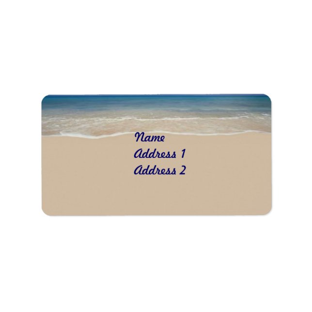 Etiqueta de vacaciones (Frente)