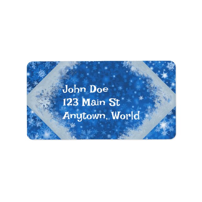 Etiqueta de vacaciones de navidades (Frente)