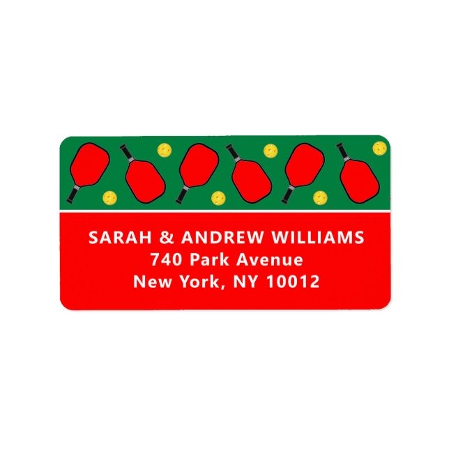 Etiqueta de vacaciones de Navidades de bolas de bo (Frente)