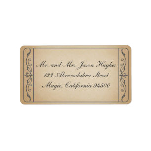 Etiqueta de vale de cosecha de vintage