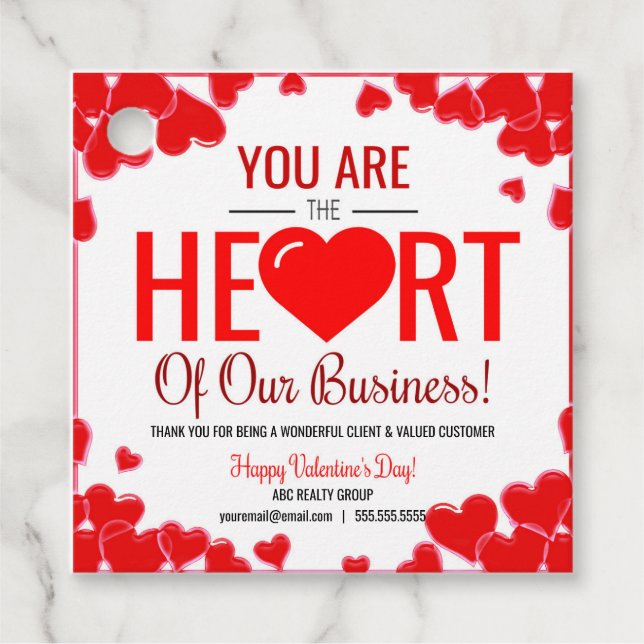 Etiqueta de Valentine Realtor (Anverso)