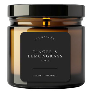 Etiqueta de vándalo de soja Minimalista perfumada 