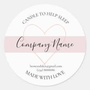 Etiqueta de vela casera personalizada