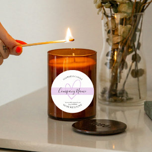 Etiqueta de vela casera personalizada   Personaliz