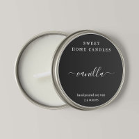 Etiqueta de vela de luz de té personalizada adhesi