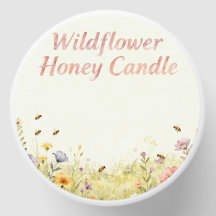 Etiqueta de Vela de Miel de Flor Silvestre – Diseñ